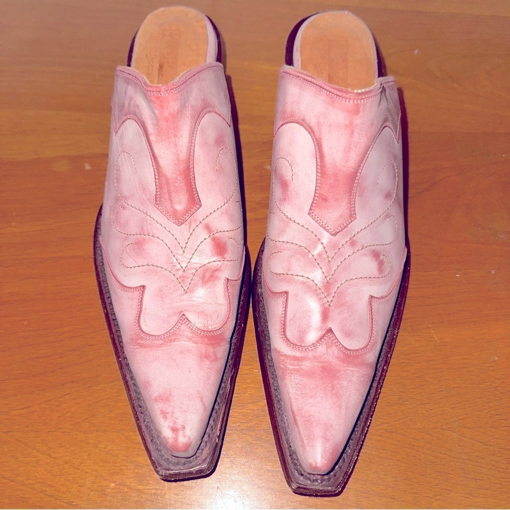 Women’s Sonora by Double H pink mule shoes sz 7B